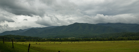 Cades Cove and Rocky Top Shrouded in Clouds
